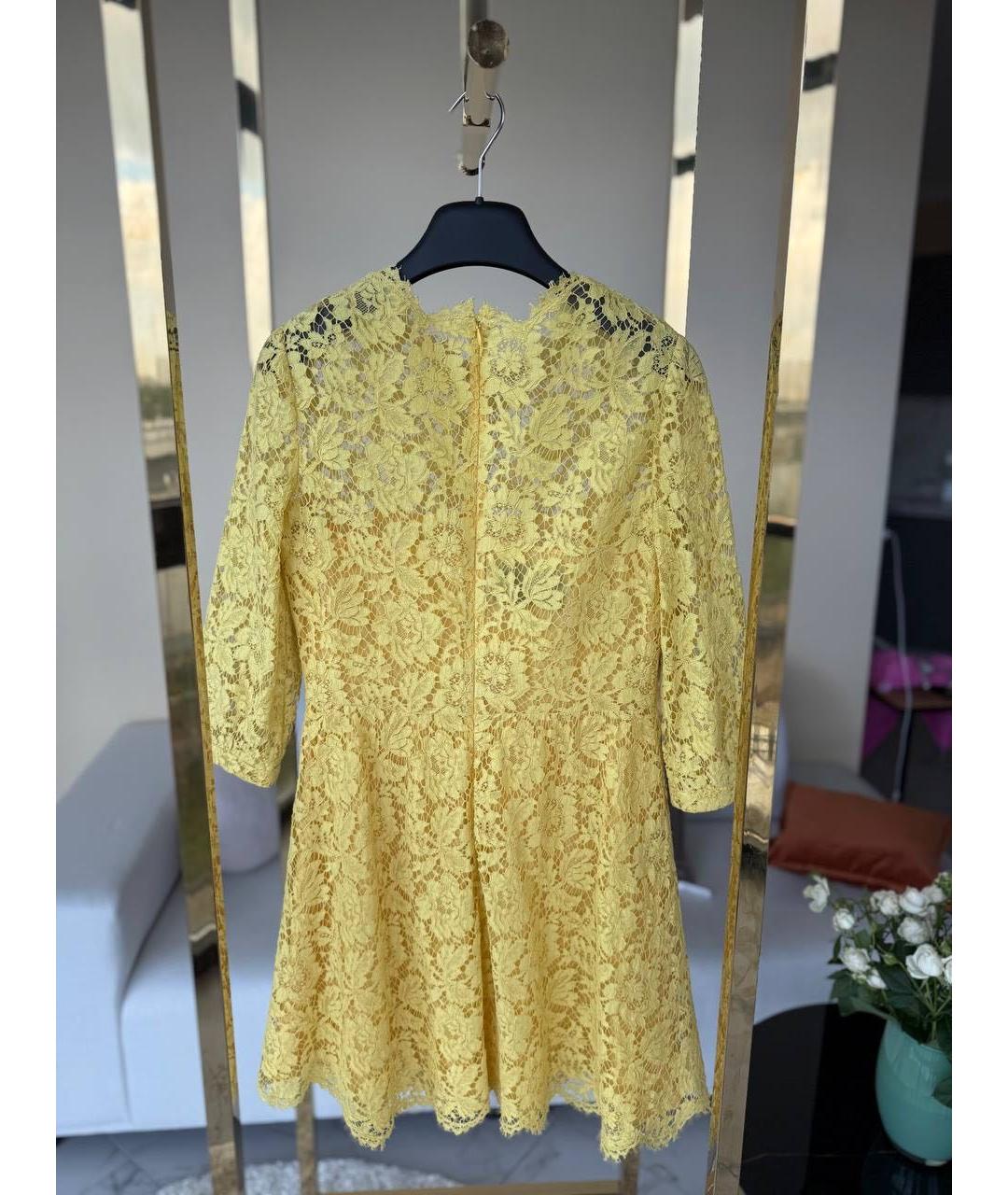 VALENTINO Желтое коктейльное платье, фото 3