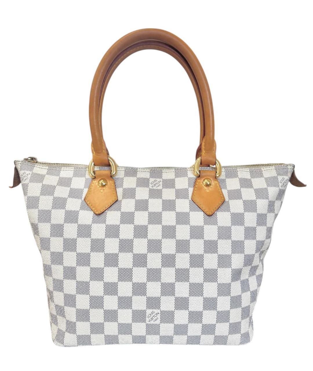 LOUIS VUITTON Белая кожаная сумка тоут, фото 1
