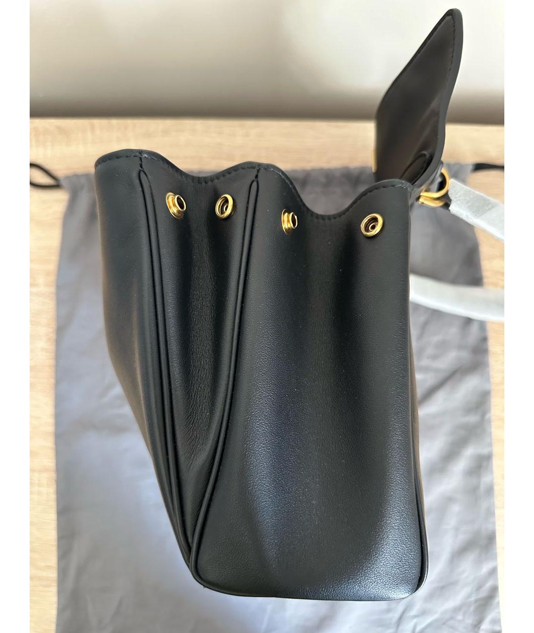 BALENCIAGA Черная кожаная сумка через плечо, фото 3