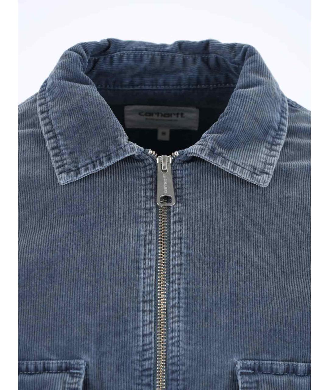 CARHARTT WIP Синяя хлопковая куртка, фото 4
