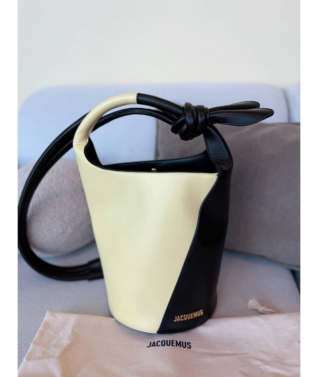 JACQUEMUS Кожаная сумка тоут, фото 2