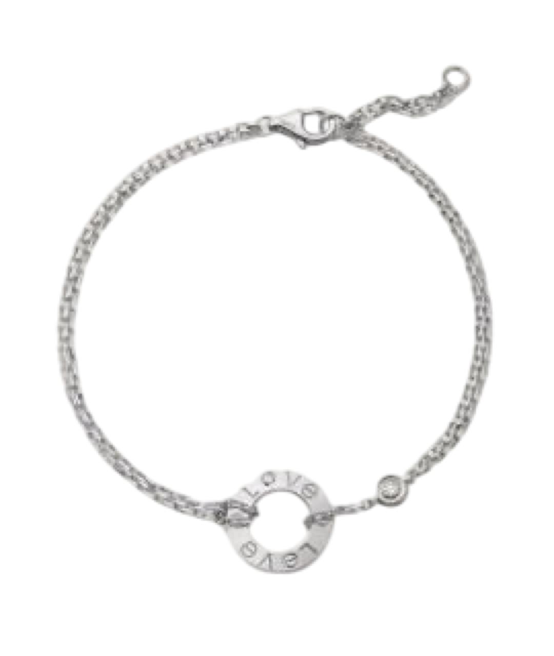 CARTIER Серебрянный браслет из белого золота, фото 4