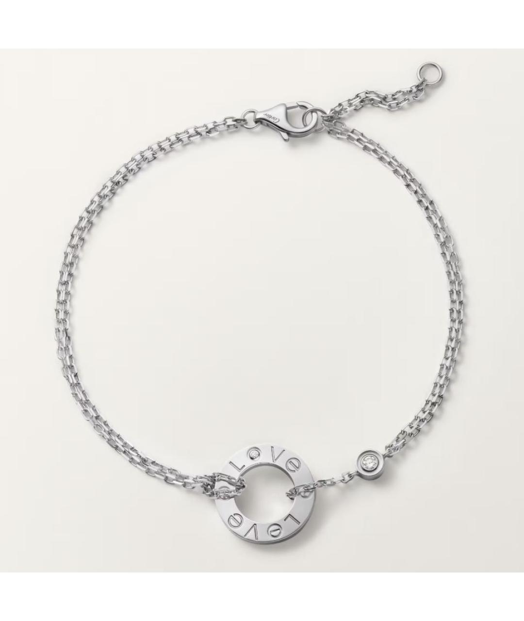 CARTIER Серебрянный браслет из белого золота, фото 1