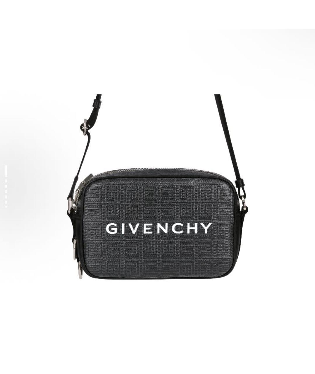 GIVENCHY Черная кожаная сумка через плечо, фото 2