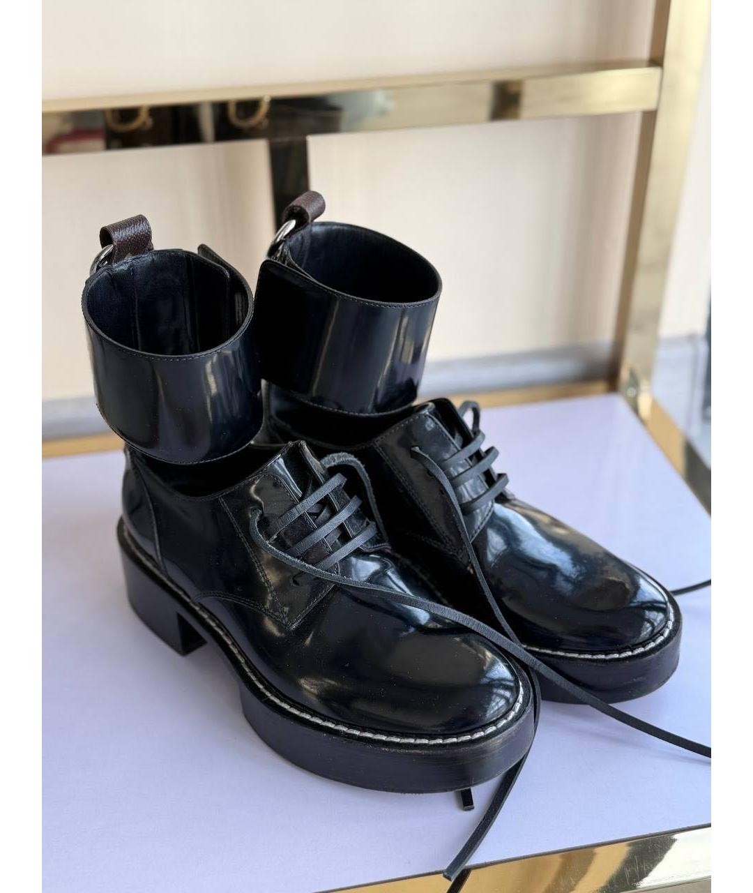 LOUIS VUITTON Черные сапоги, фото 3