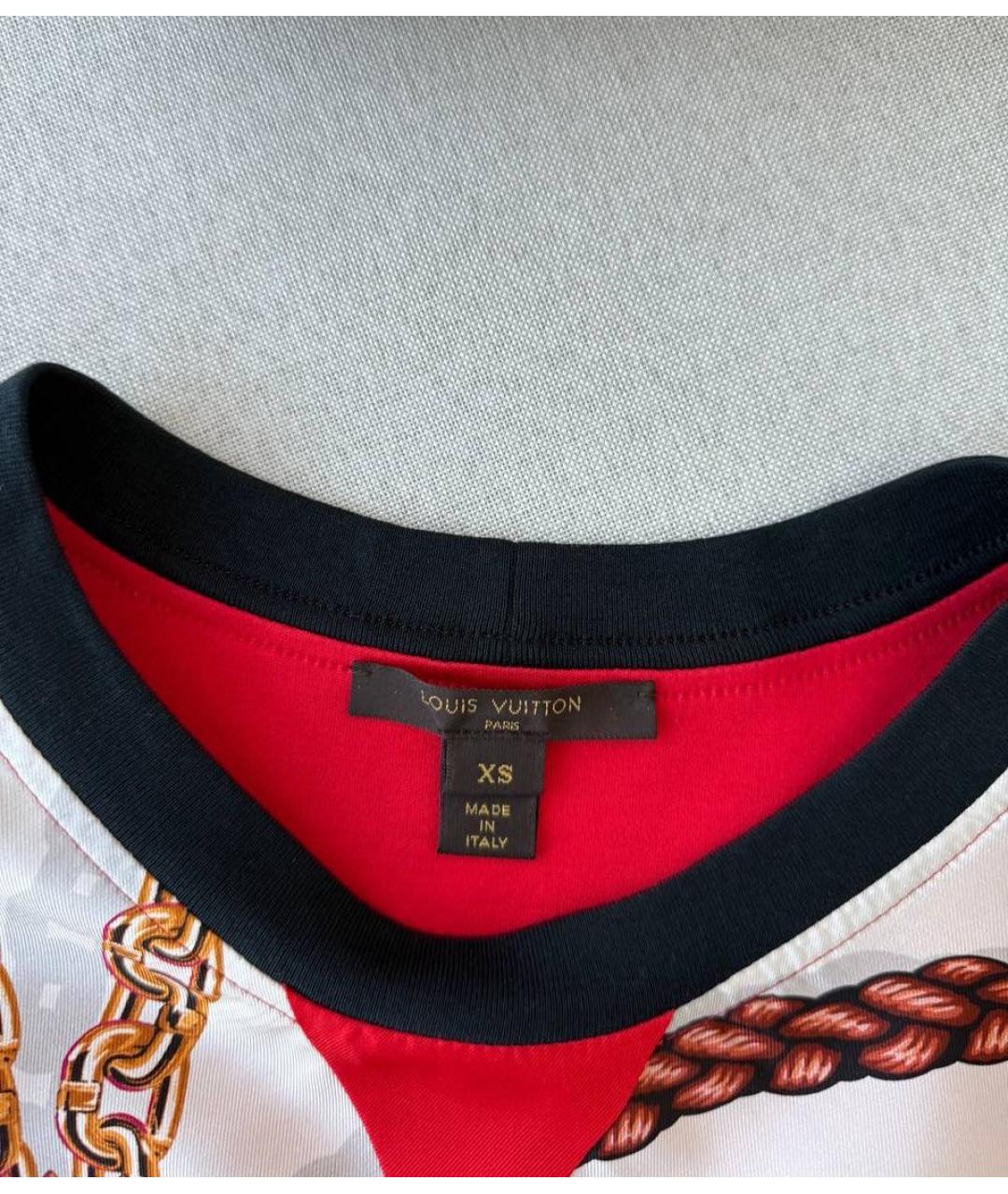 LOUIS VUITTON Мульти хлопковая футболка, фото 3