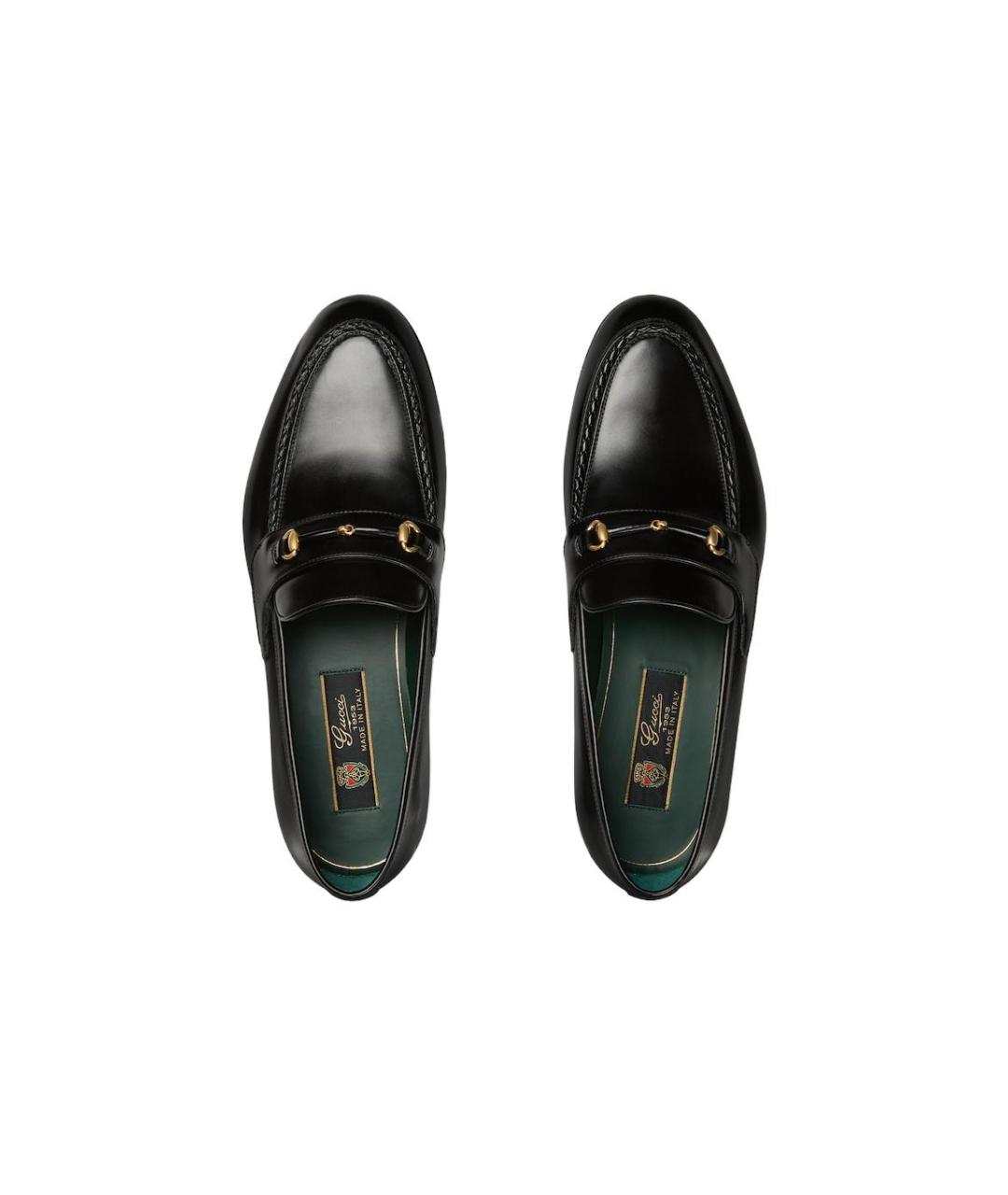 GUCCI Черные кожаные лоферы, фото 4