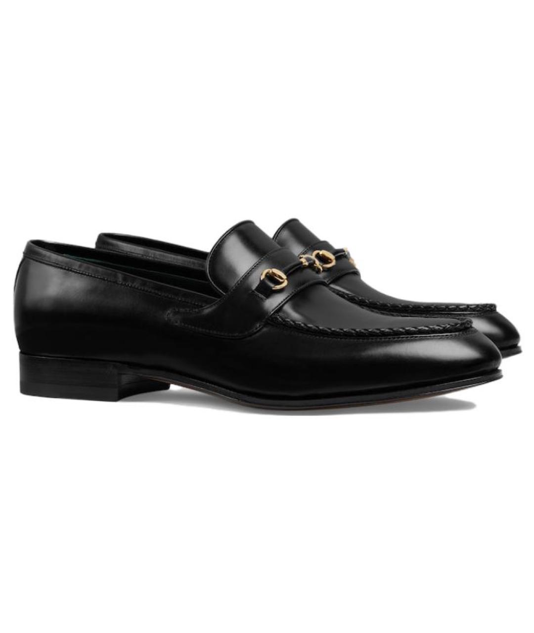 GUCCI Черные кожаные лоферы, фото 3