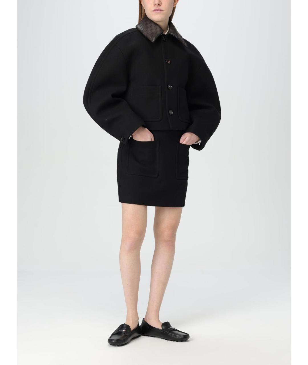 BOTTEGA VENETA Черная хлопковая куртка, фото 3