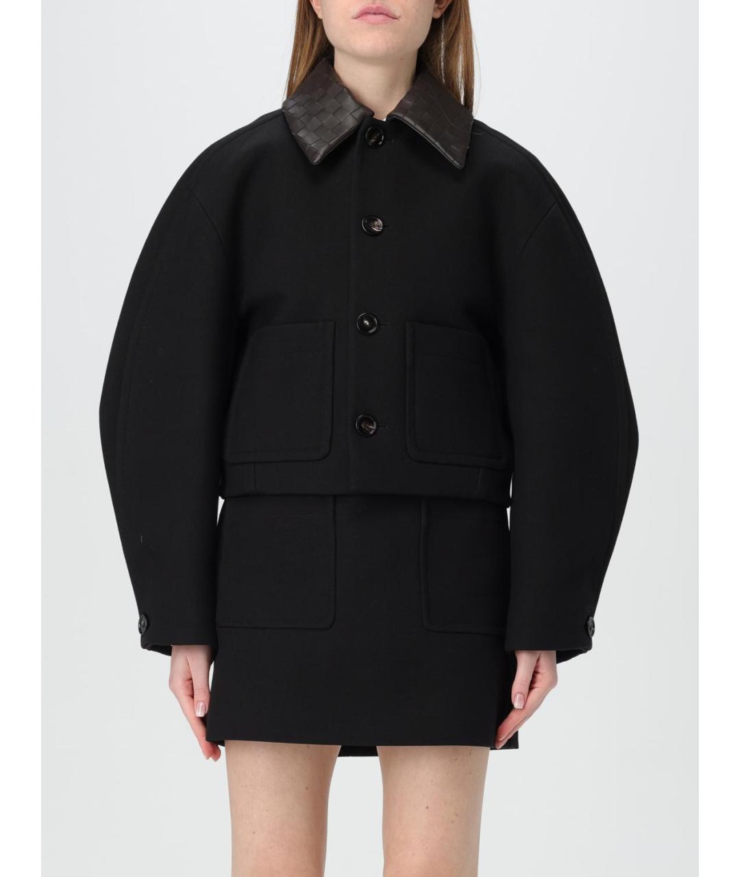BOTTEGA VENETA Черная хлопковая куртка, фото 2