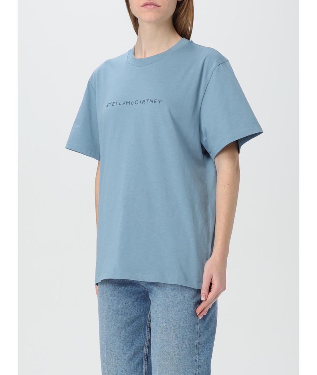 STELLA MCCARTNEY Голубая футболка, фото 4