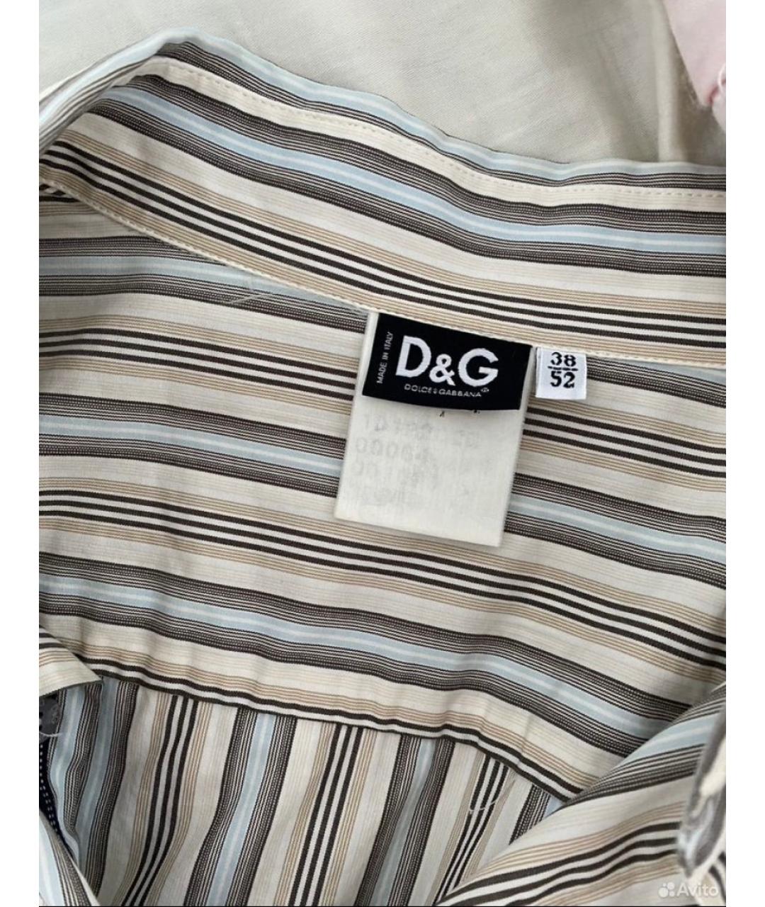 DOLCE&GABBANA Мульти хлопковая классическая рубашка, фото 3