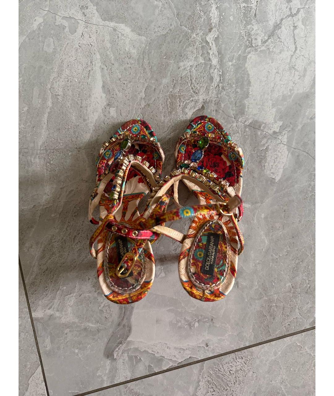 DOLCE&GABBANA Мульти босоножки, фото 3