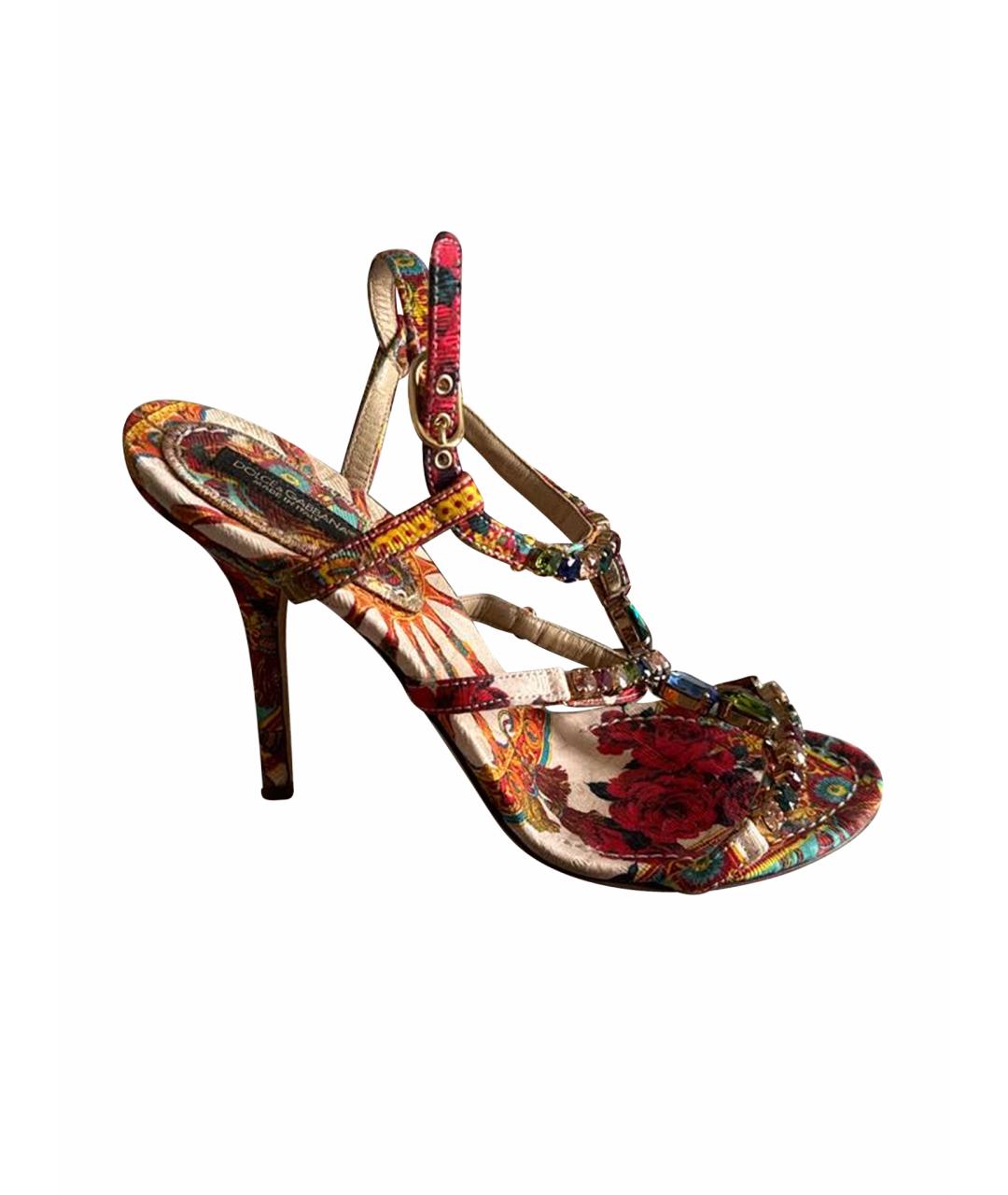 DOLCE&GABBANA Мульти босоножки, фото 1