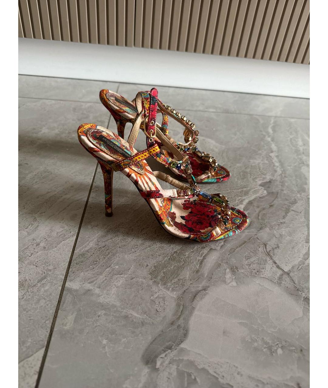 DOLCE&GABBANA Мульти босоножки, фото 5