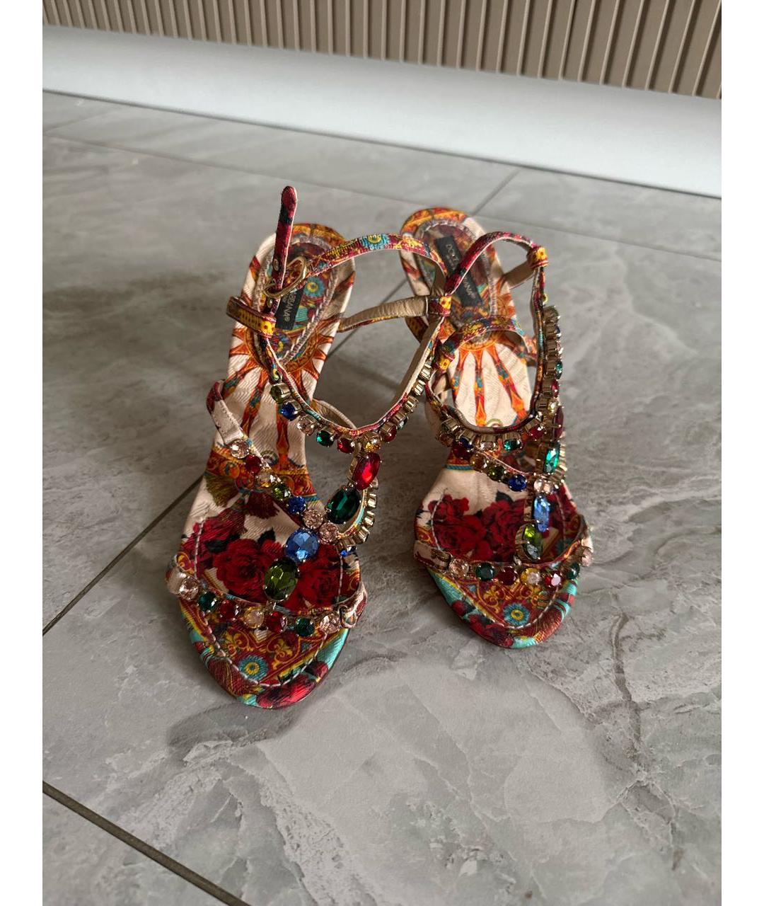 DOLCE&GABBANA Мульти босоножки, фото 2