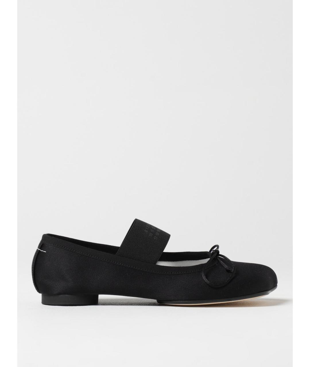 MM6 MAISON MARGIELA Черные текстильные балетки, фото 5