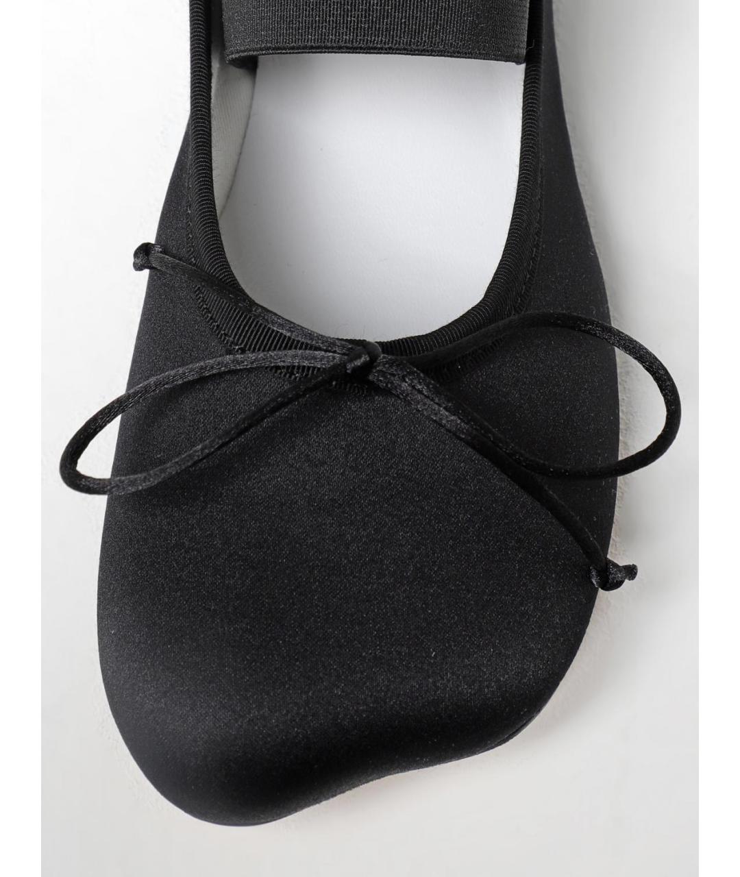 MM6 MAISON MARGIELA Черные текстильные балетки, фото 4