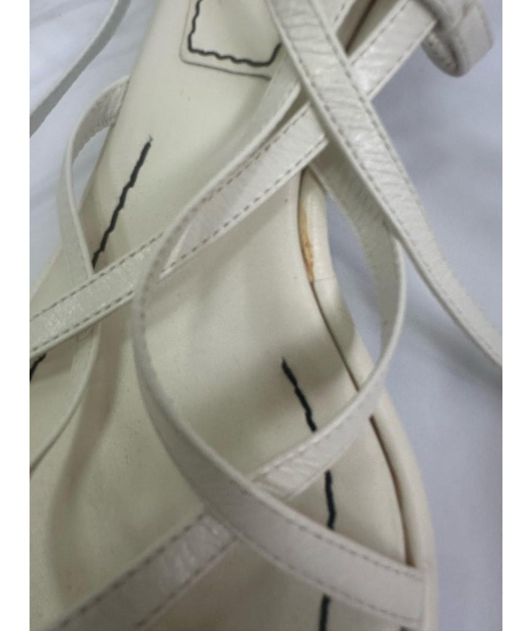 PROENZA SCHOULER Белые кожаные босоножки, фото 7
