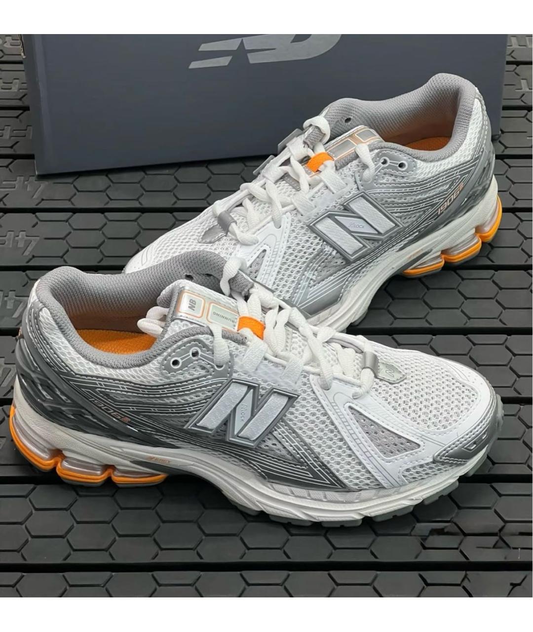 NEW BALANCE Серебряные текстильные низкие кроссовки / кеды, фото 7