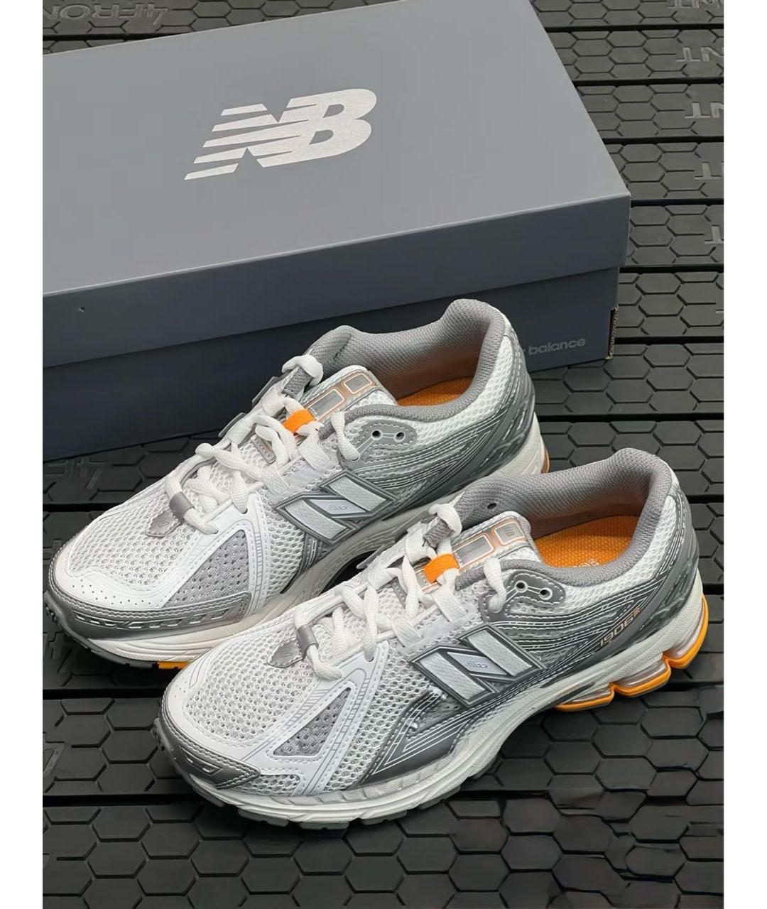 NEW BALANCE Серебряные текстильные низкие кроссовки / кеды, фото 6