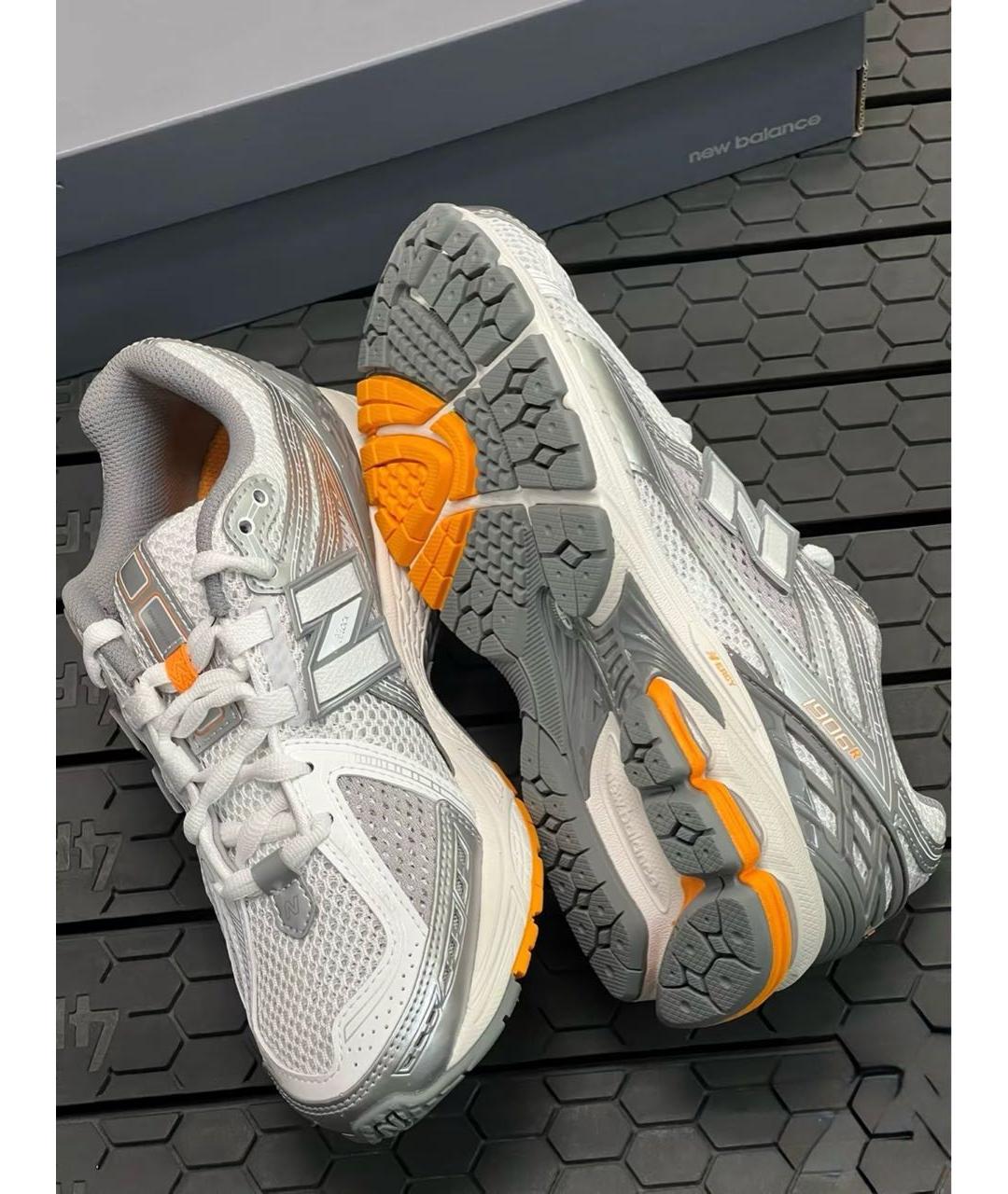 NEW BALANCE Серебряные текстильные низкие кроссовки / кеды, фото 8