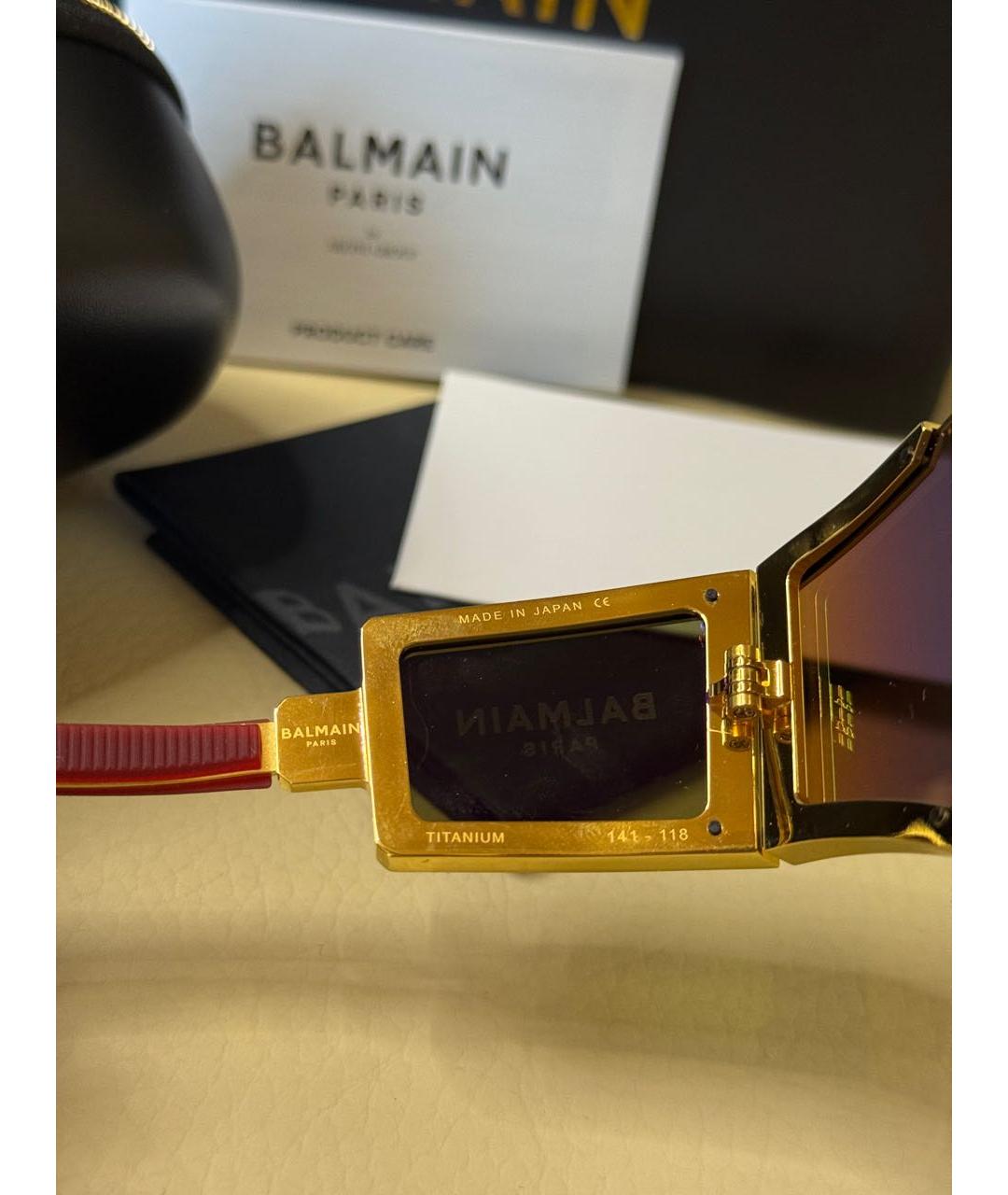 BALMAIN Мульти металлические солнцезащитные очки, фото 6