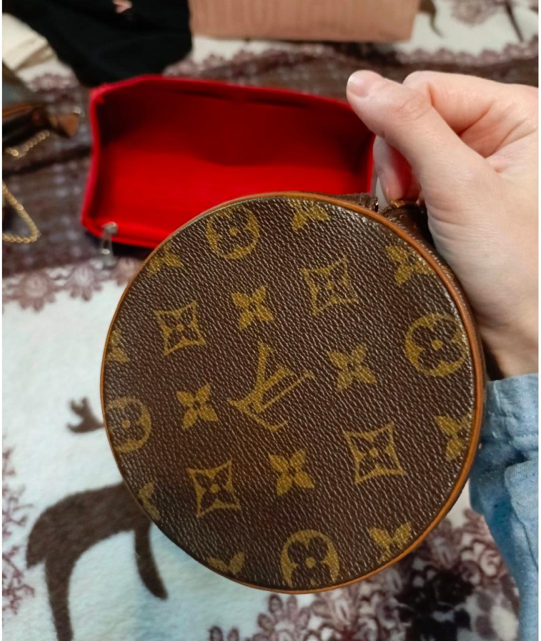 LOUIS VUITTON Коричневая сумка с короткими ручками, фото 5