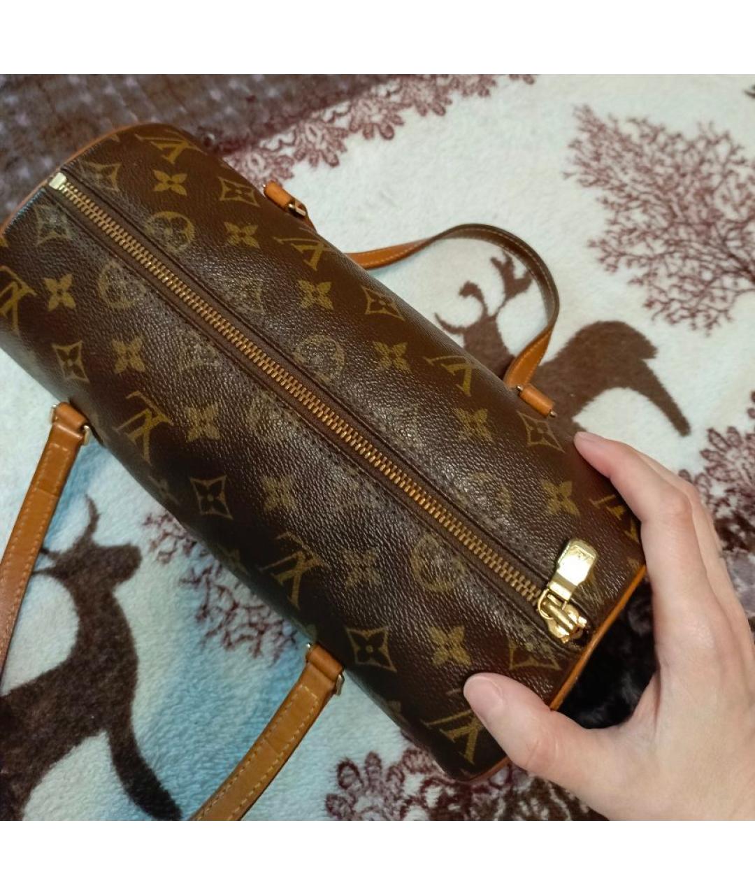 LOUIS VUITTON Коричневая сумка с короткими ручками, фото 7