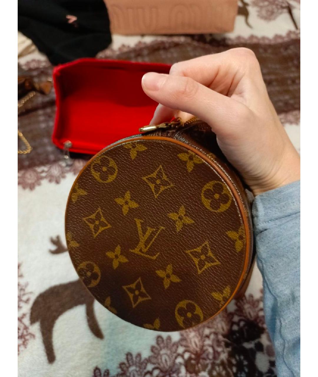 LOUIS VUITTON Коричневая сумка с короткими ручками, фото 6