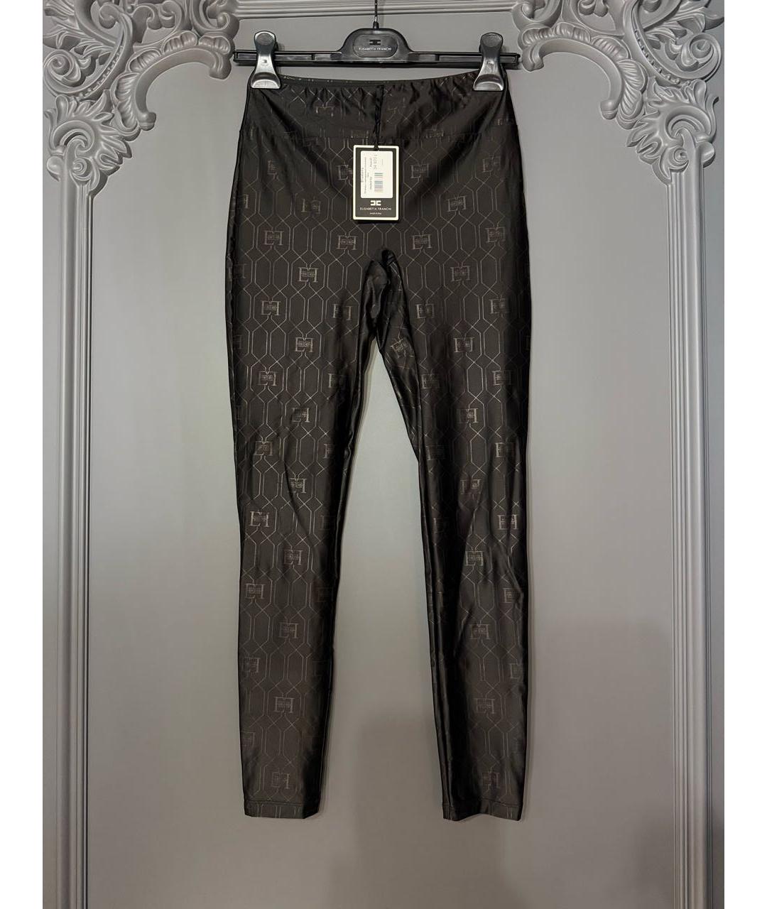 ELISABETTA FRANCHI Черные леггинсы и велосипедки, фото 4