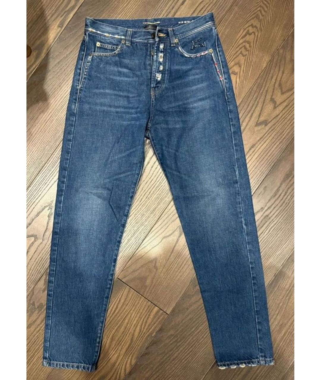 SAINT LAURENT Синие прямые джинсы, фото 5