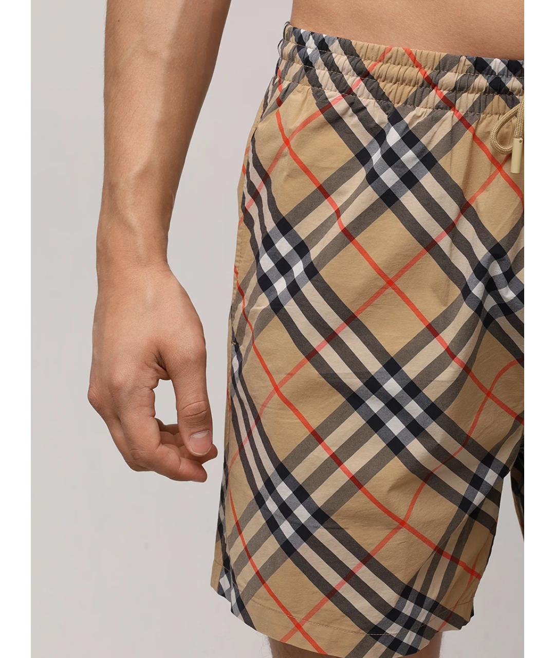 BURBERRY Бежевые шорты, фото 4