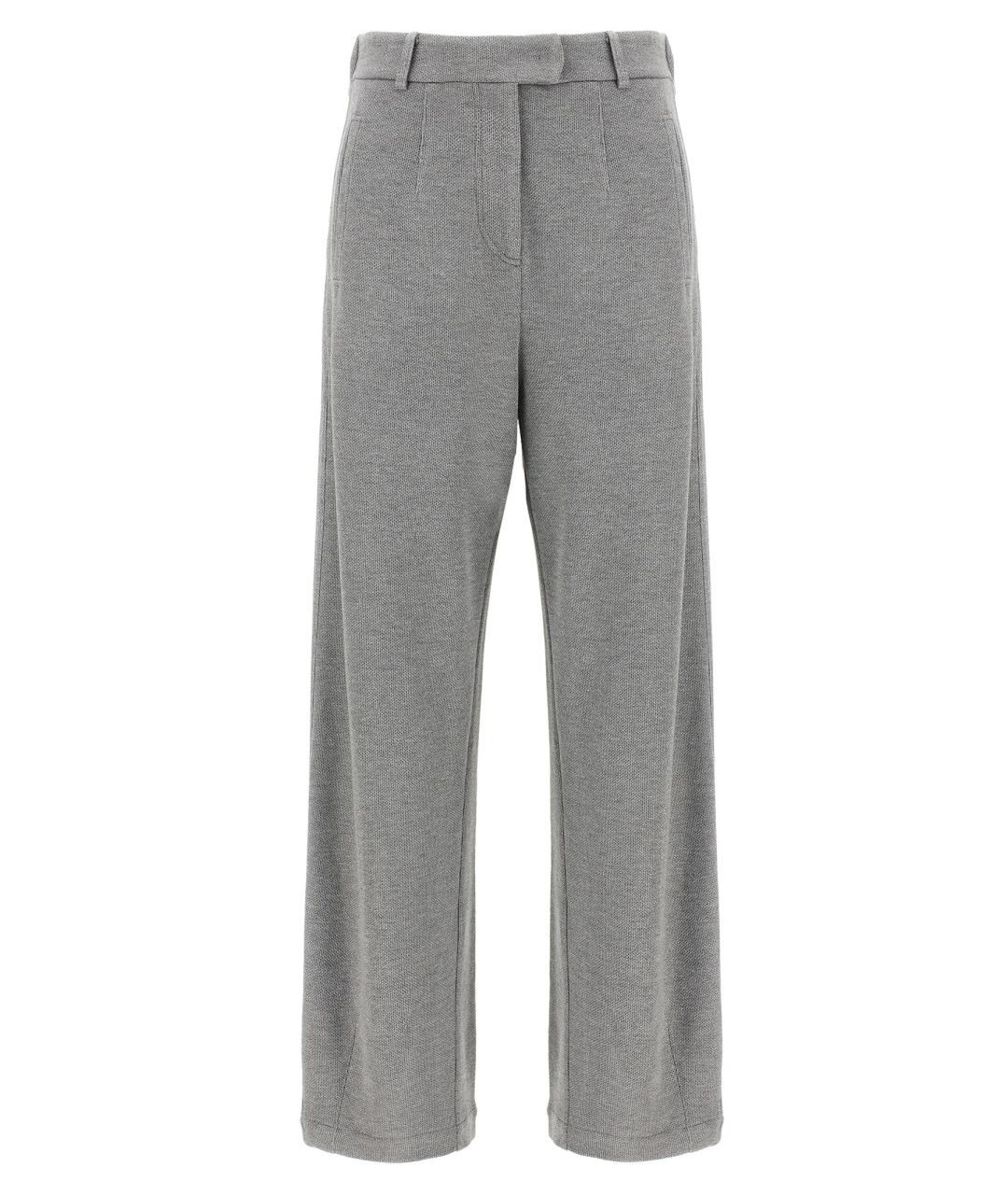 BRUNELLO CUCINELLI Серые прямые брюки, фото 1
