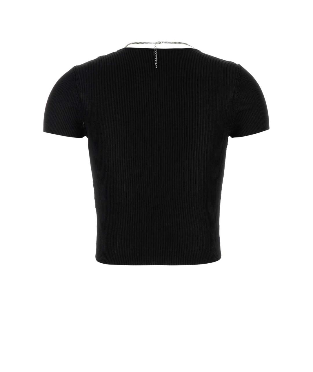 ALEXANDER WANG Черная хлопковая футболка, фото 2