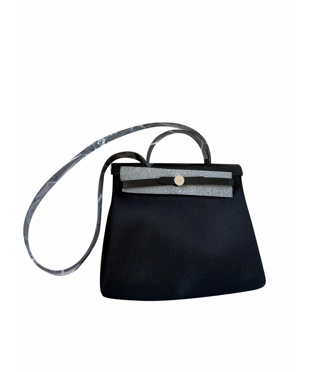 HERMES Черная сумка с короткими ручками, фото 1