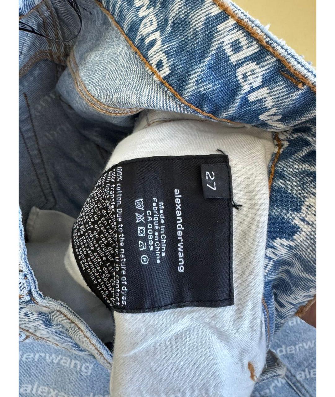 ALEXANDER WANG Голубые прямые джинсы, фото 6