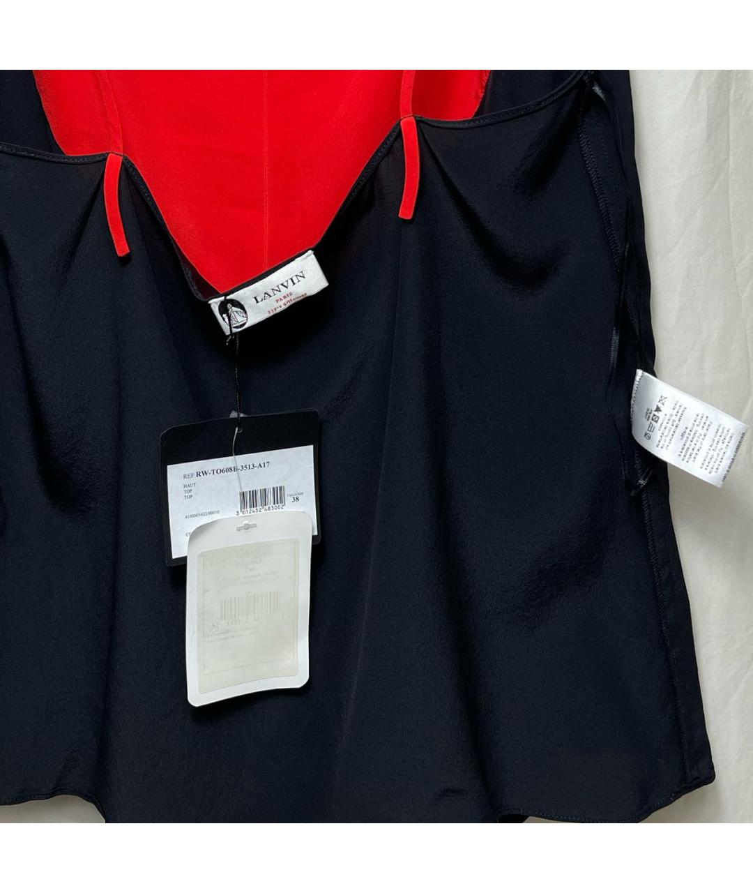 LANVIN Мульти шелковая майка, фото 3