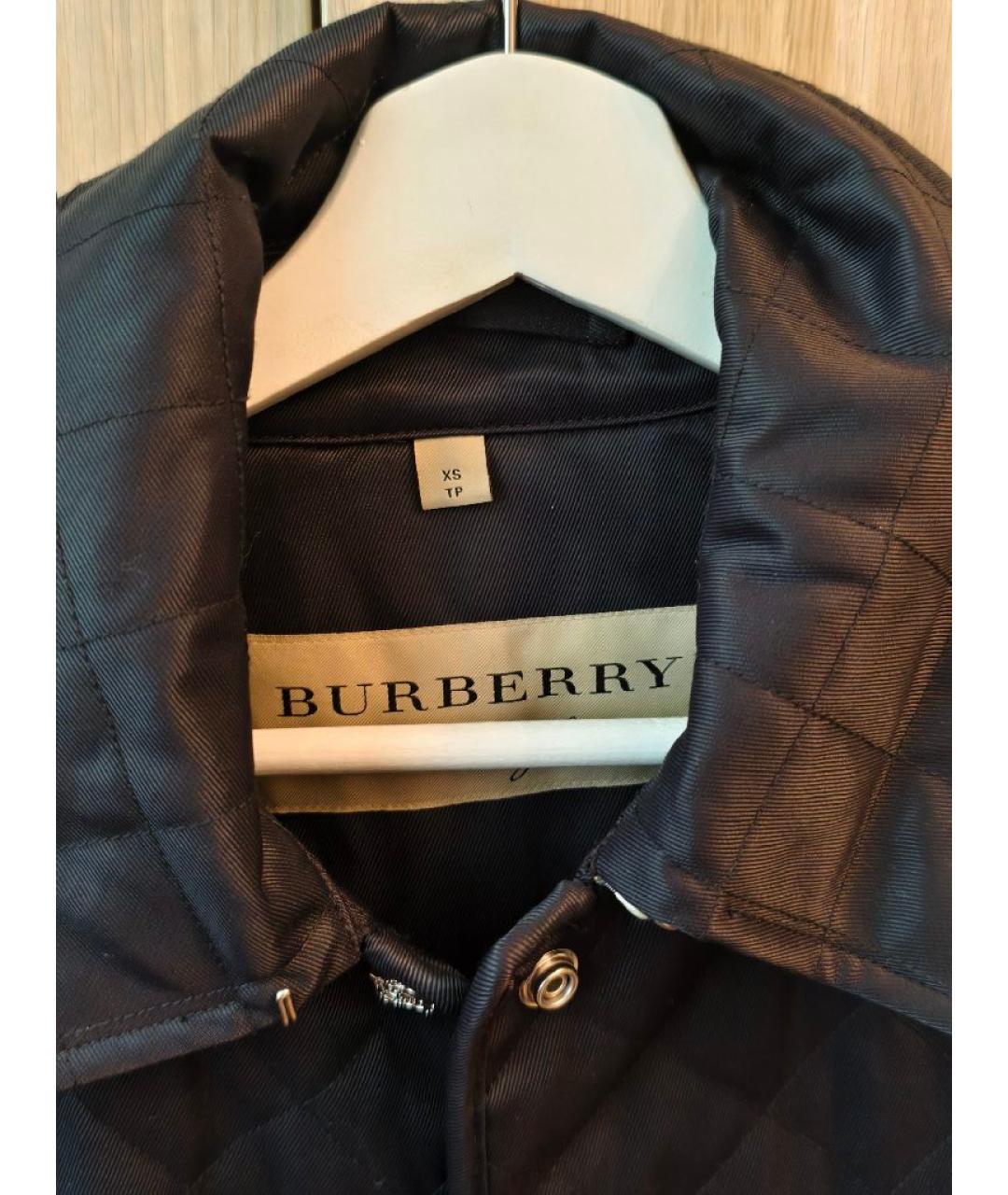 BURBERRY Черная полиамидовая куртка, фото 3