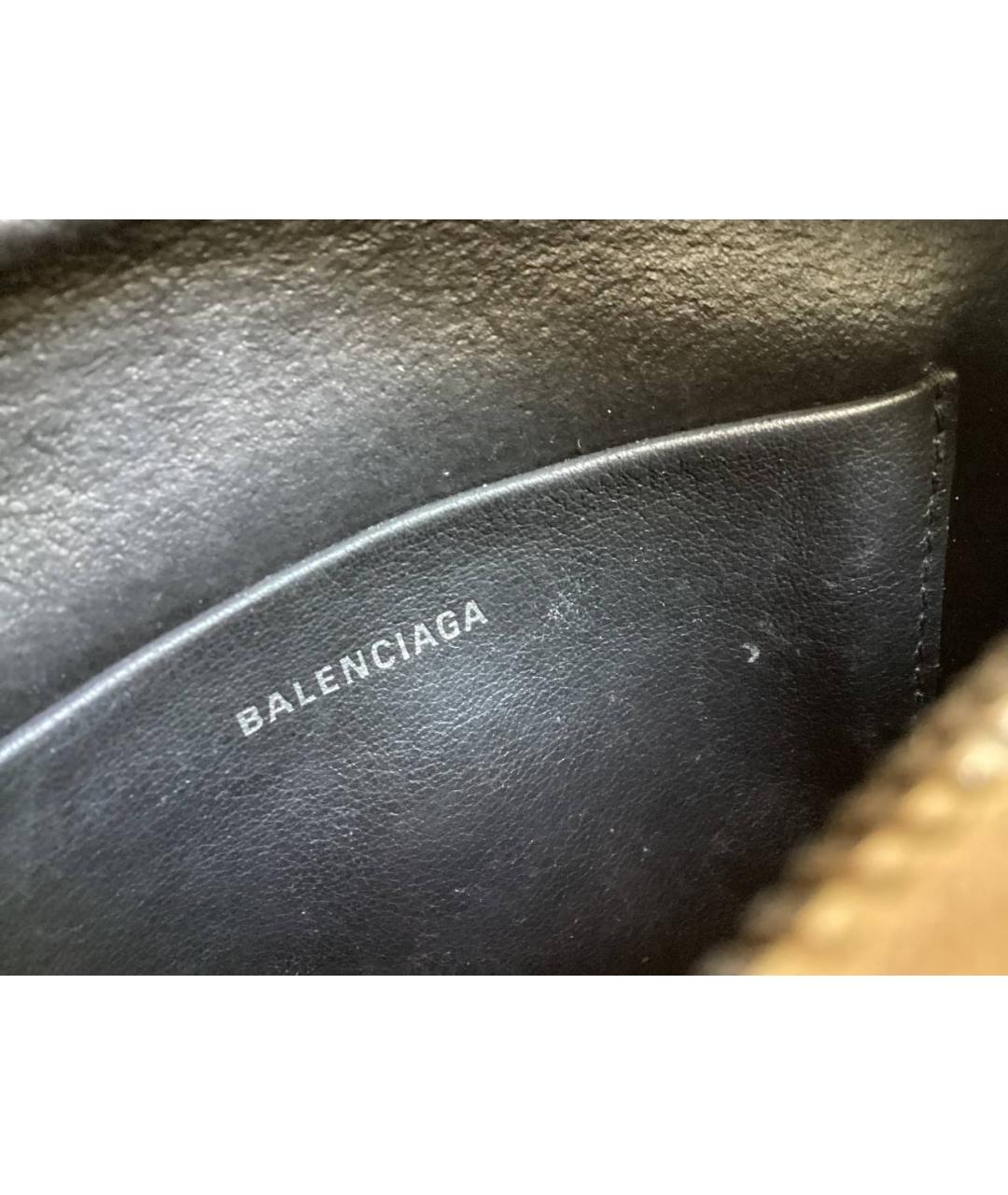 BALENCIAGA Белая кожаная сумка через плечо, фото 6