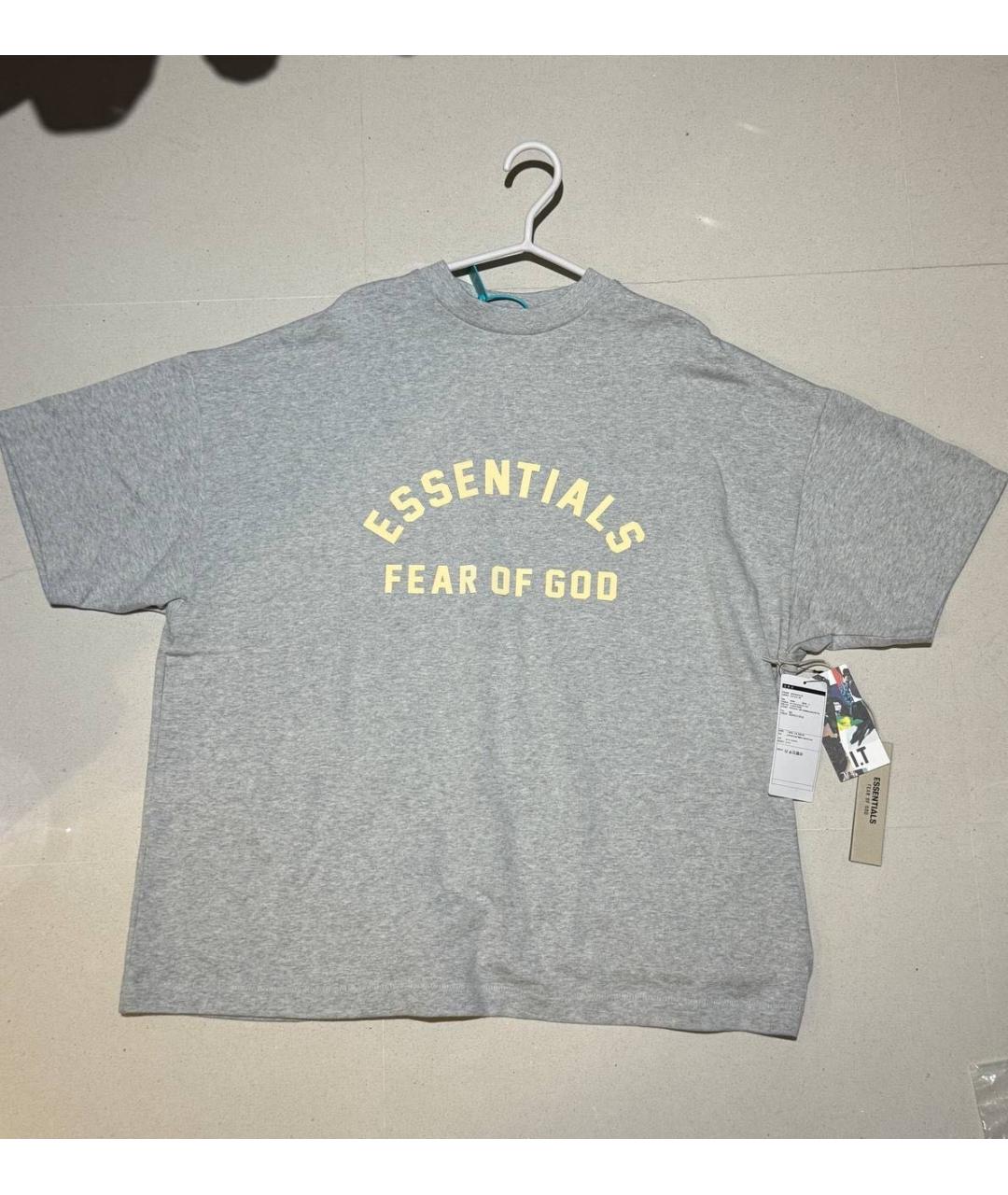 FEAR OF GOD ESSENTIALS Серая футболка, фото 7