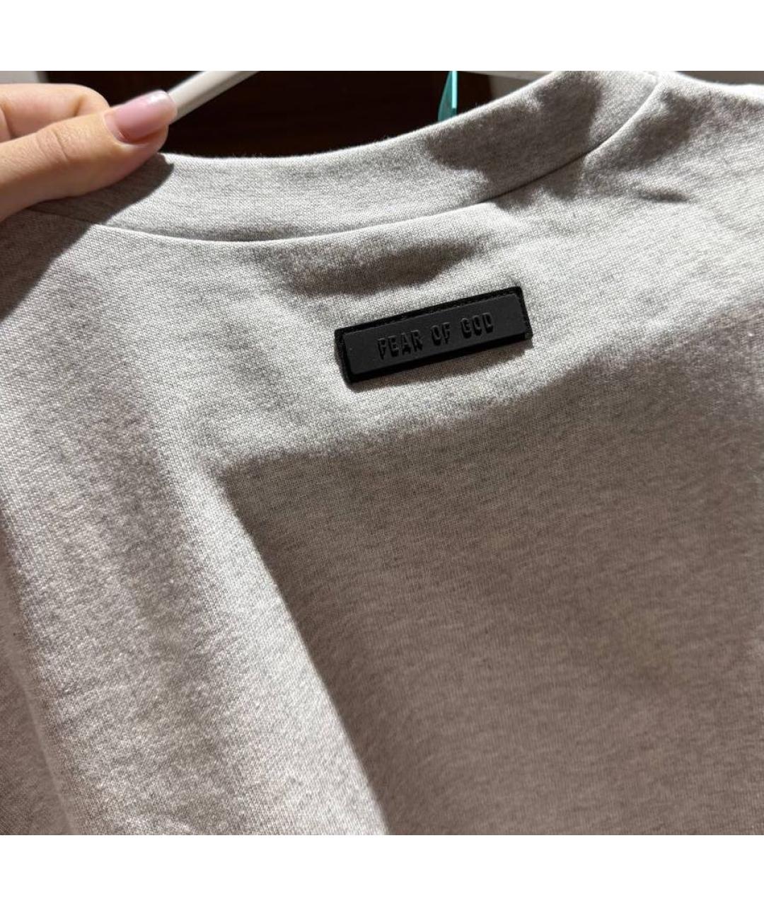FEAR OF GOD ESSENTIALS Серая футболка, фото 6