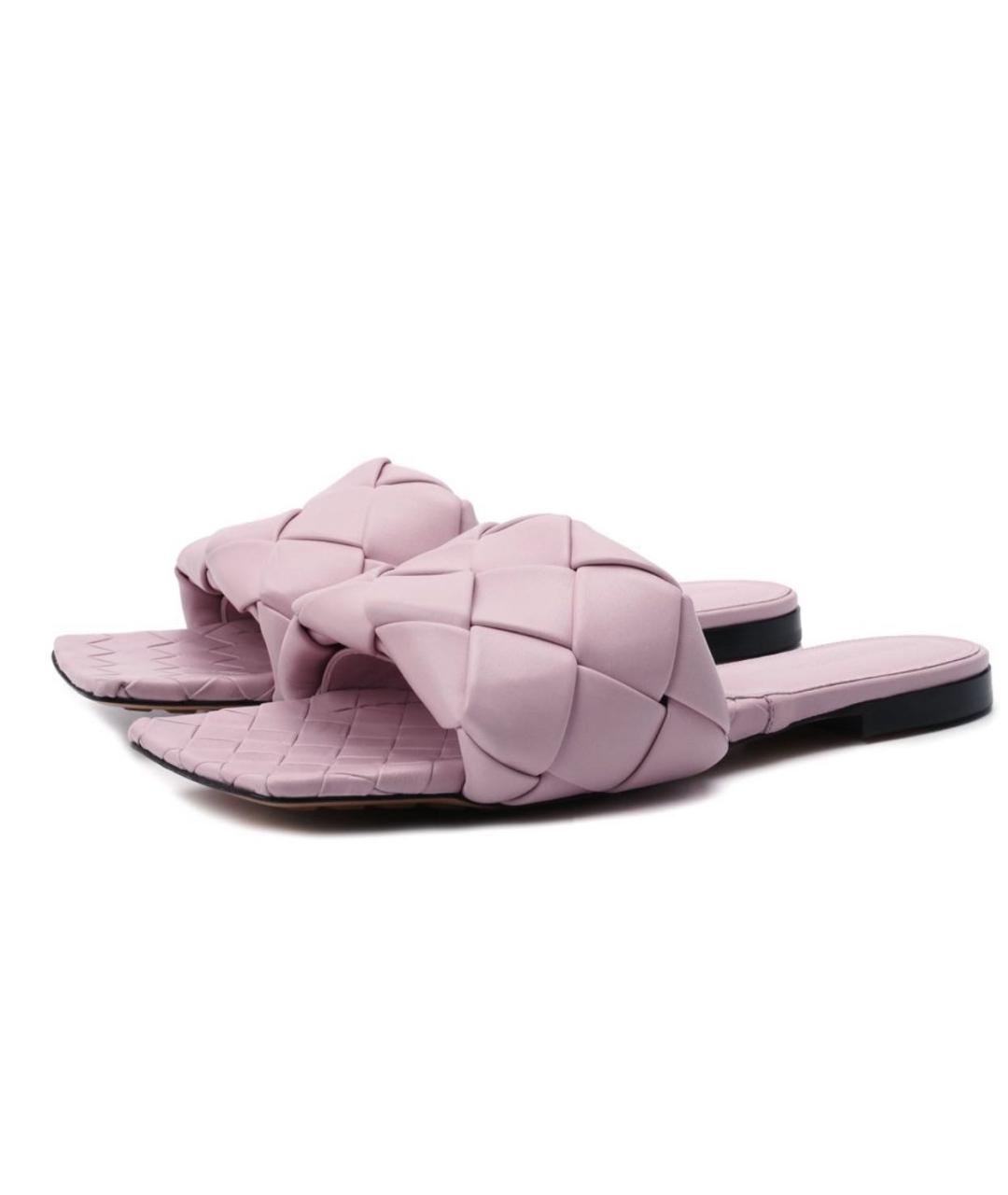 BOTTEGA VENETA Кожаные шлепанцы, фото 3