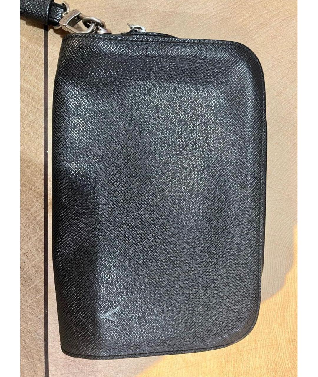 LOUIS VUITTON Черная барсетка, фото 7
