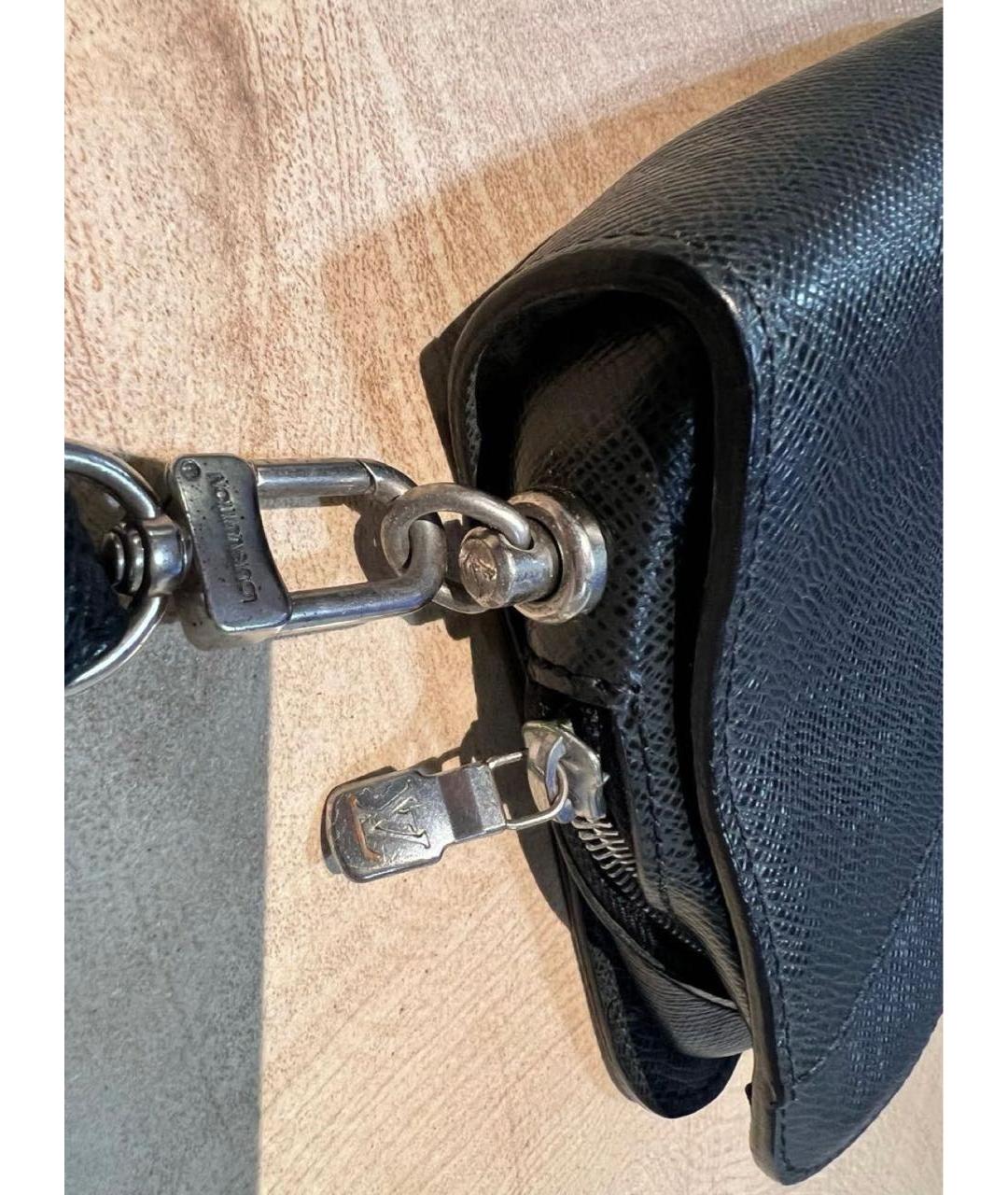 LOUIS VUITTON Черная барсетка, фото 5