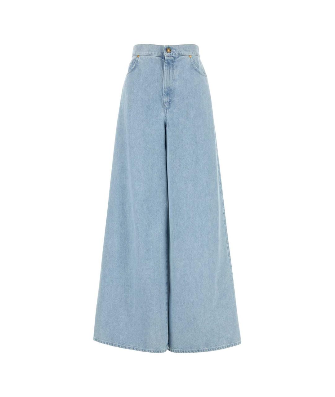 MAX MARA Голубые прямые джинсы, фото 1