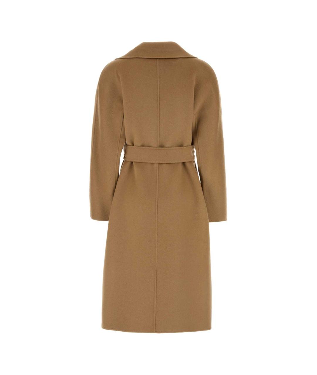 MAX MARA STUDIO Коричневое шерстяное пальто, фото 2