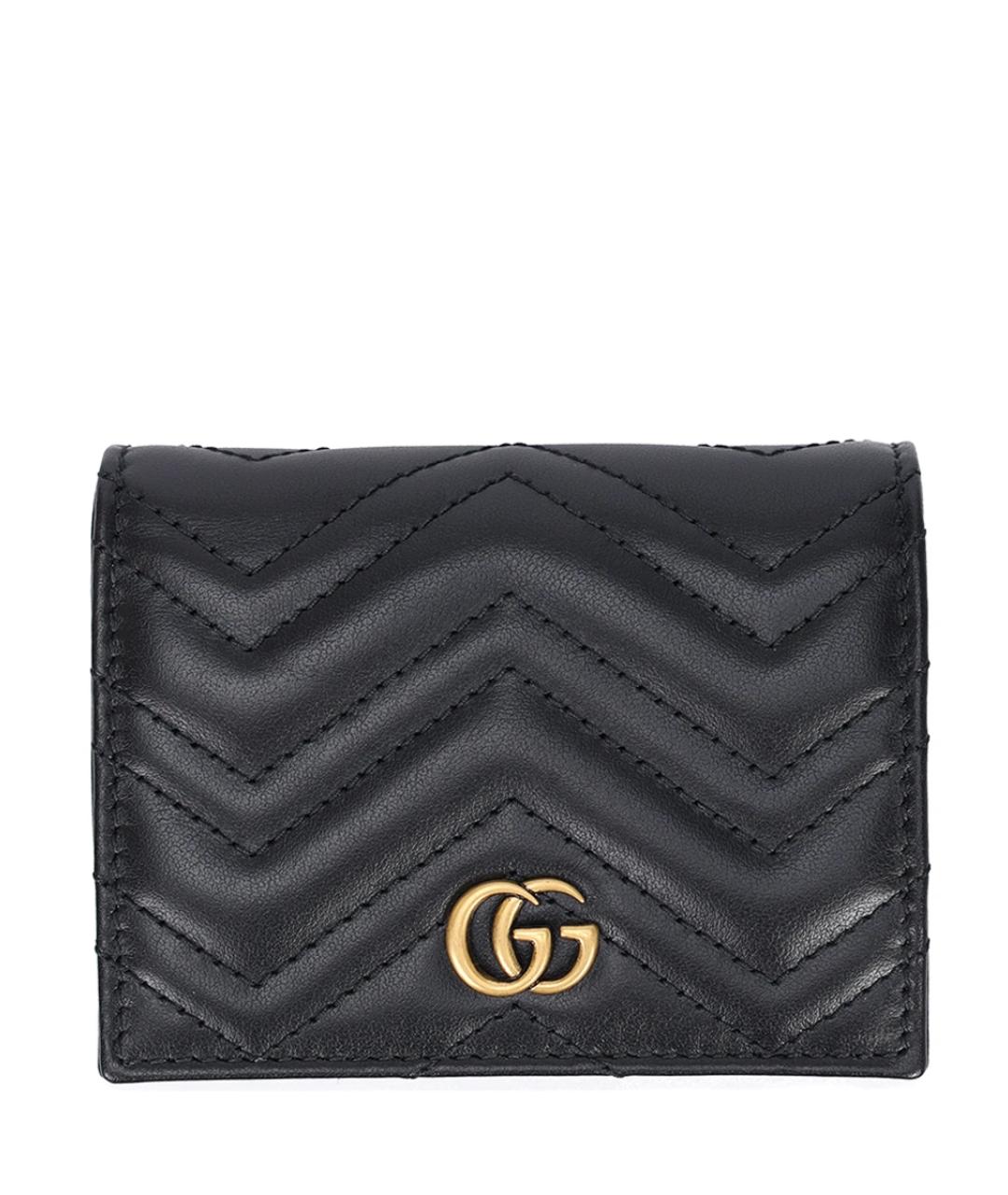 GUCCI Черный кожаный кошелек, фото 1