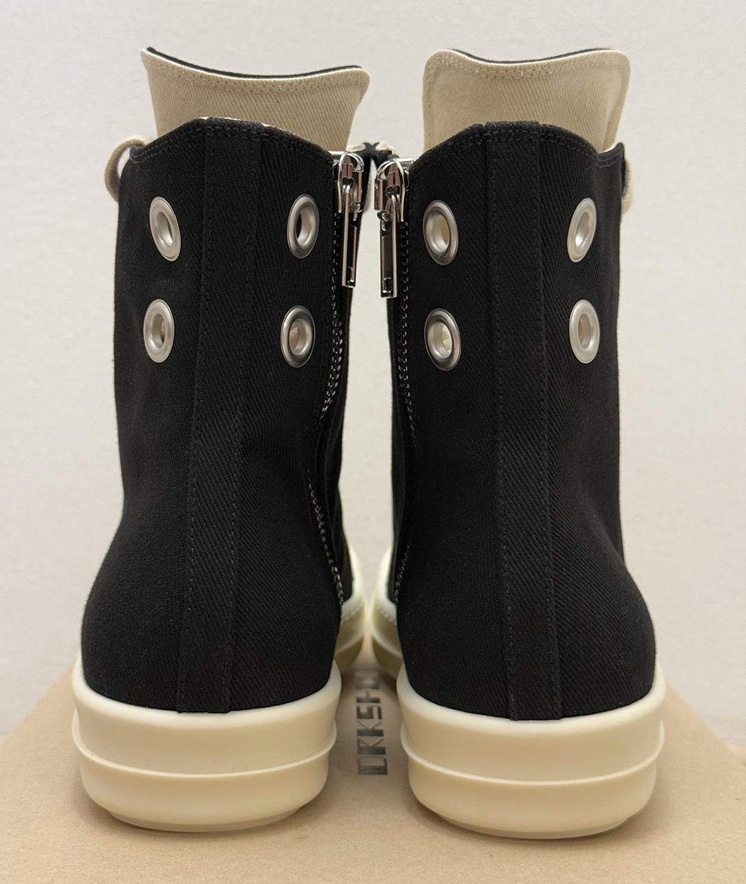 RICK OWENS Черные кеды, фото 8