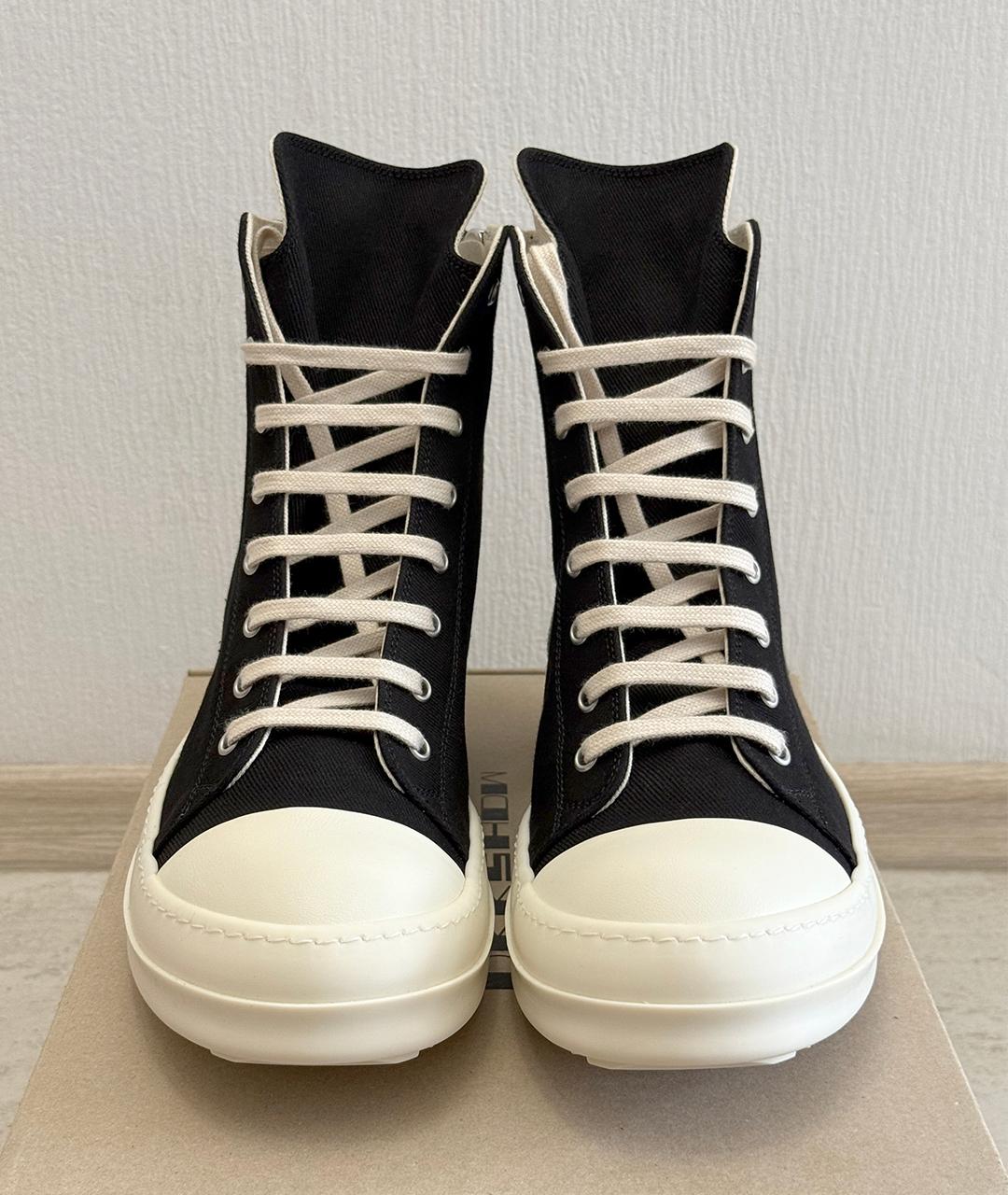 RICK OWENS Черные кеды, фото 3